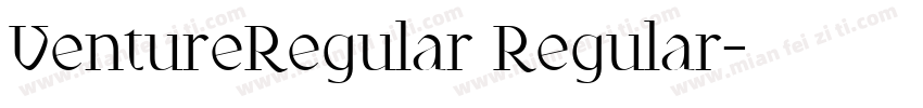 VentureRegular Regular字体转换
